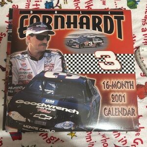 Dale Earnhardt new in plastic calendarr 2001